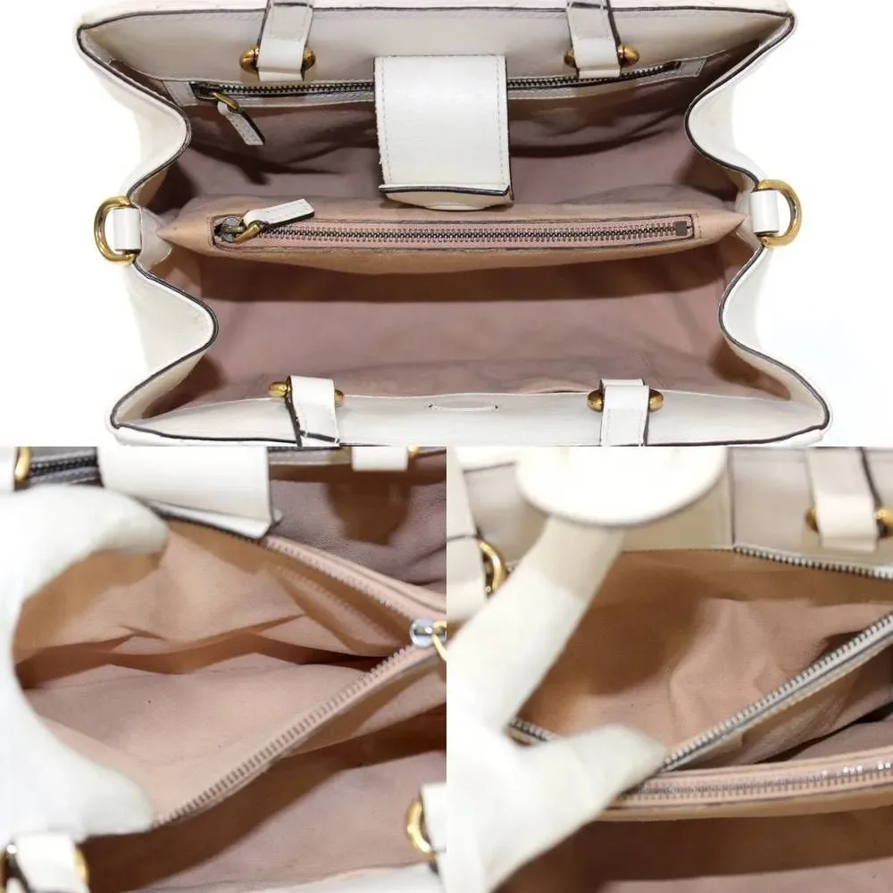 Gucci GG Marmont 2WAY Shoulder Bag Handbag Off-White KS AB Rank